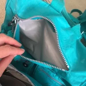 COPY - Kipling jade teal Georgina backpack & shoulder bag Kipling Backpack Bags & Handbags with Inner Pockets for  main image 3